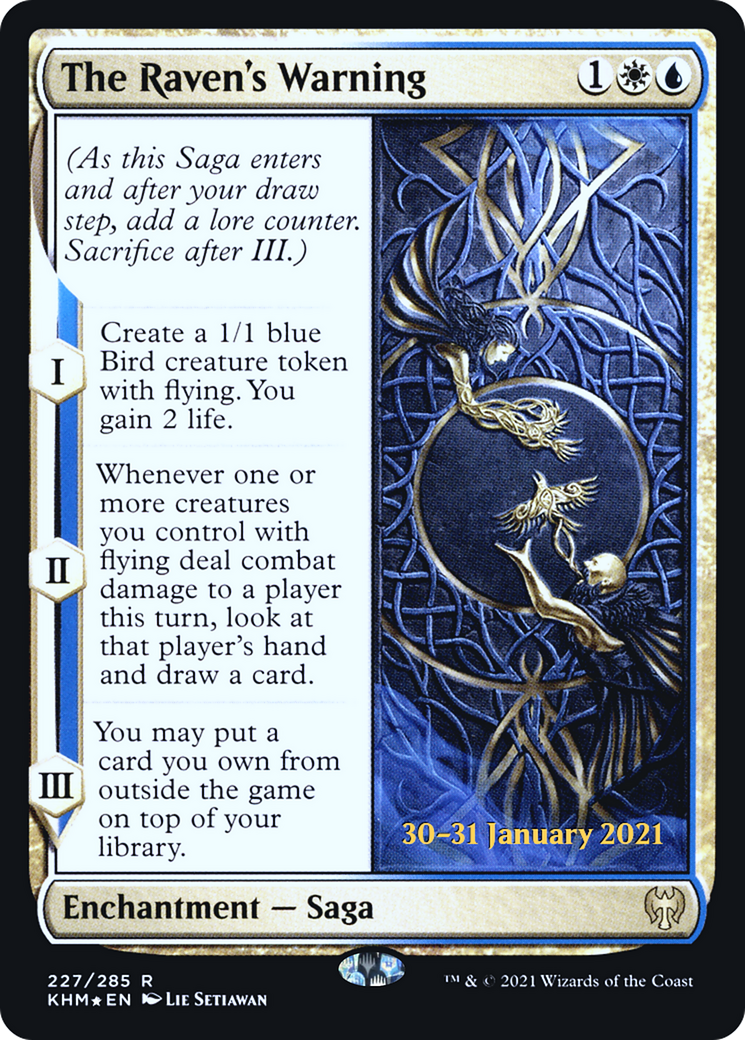 The Raven's Warning (PRE-227) - Kaldheim Promos Foil