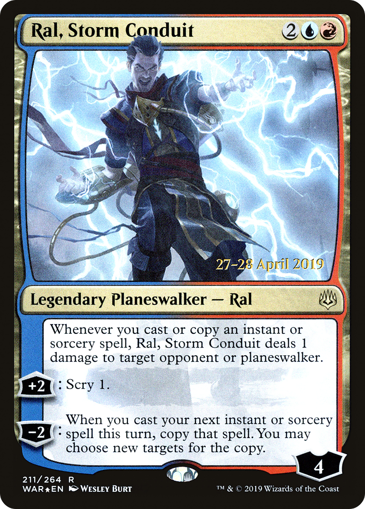 Ral, Storm Conduit (PRE-211) - War of the Spark Promos Foil