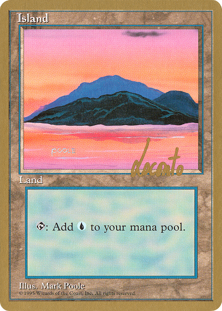 Island (C) - 1996 Michael Loconto (4ED) (WCD-) - Pro Tour Collector Set