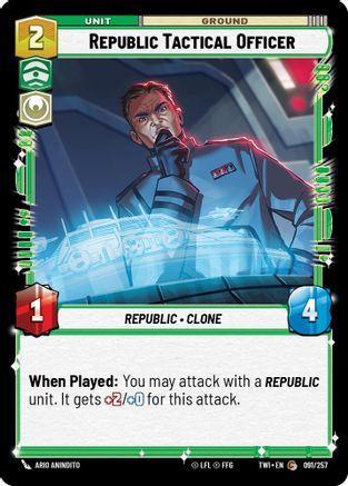 Republic Tactical Officer (091/257) - Twilight of the Republic Foil