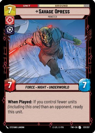 Savage Opress - Monster (137/257) - Twilight of the Republic Foil