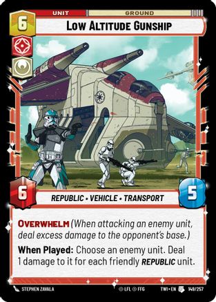 Low Altitude Gunship (149/257) - Twilight of the Republic