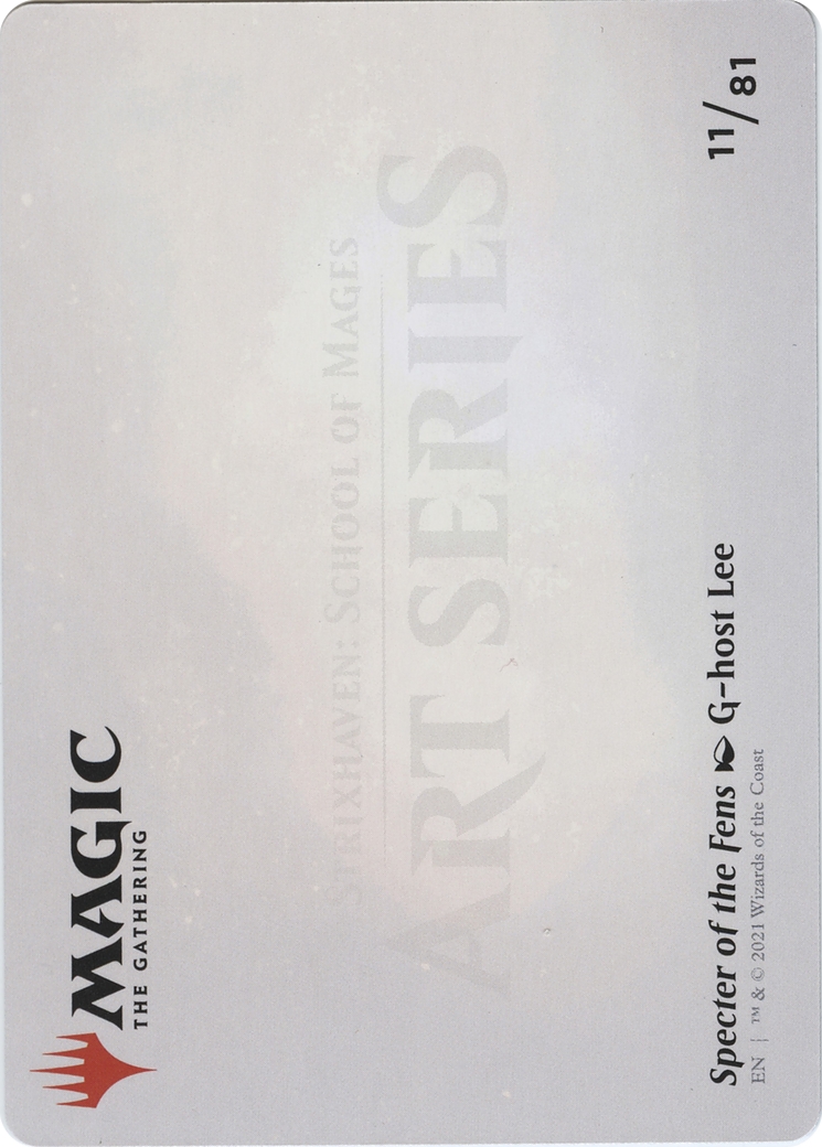 Specter of the Fens // Specter of the Fens (ASTX-011) - Strixhaven Art Series (Borderless) Foil