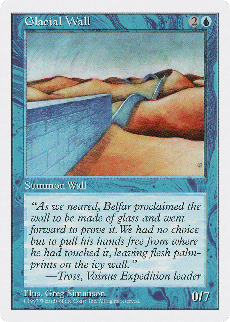 Glacial Wall (5ED-) - Fifth Edition