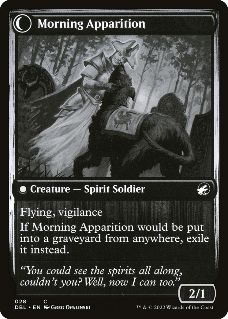 Mourning Patrol (DBL-028) - Innistrad: Double Feature: (Double Faced Transform)