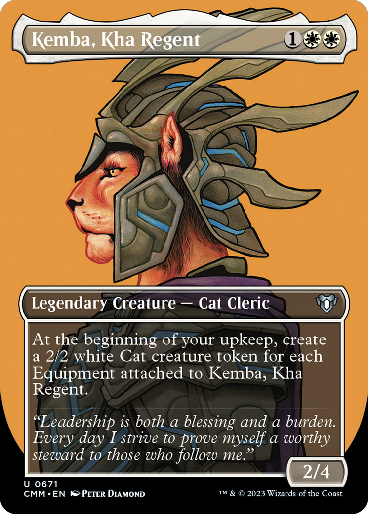 Kemba, Kha Regent (Borderless) (CMM-671) - Commander Masters (Borderless) Foil