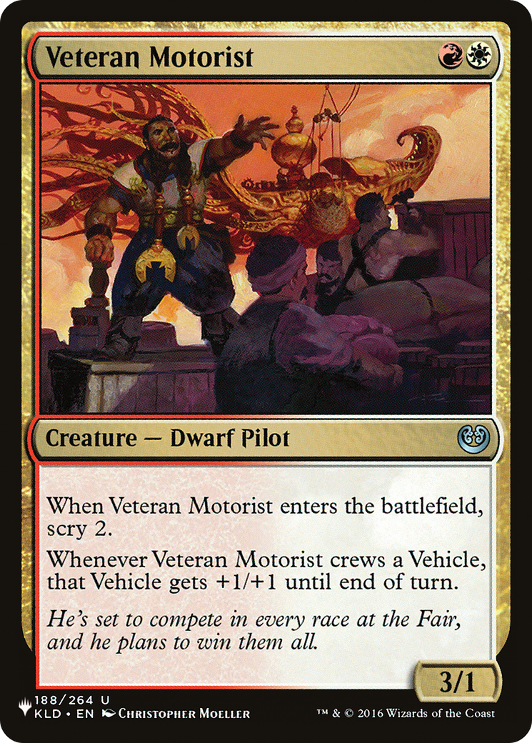 Veteran Motorist (LIST-KLD-188) - The List