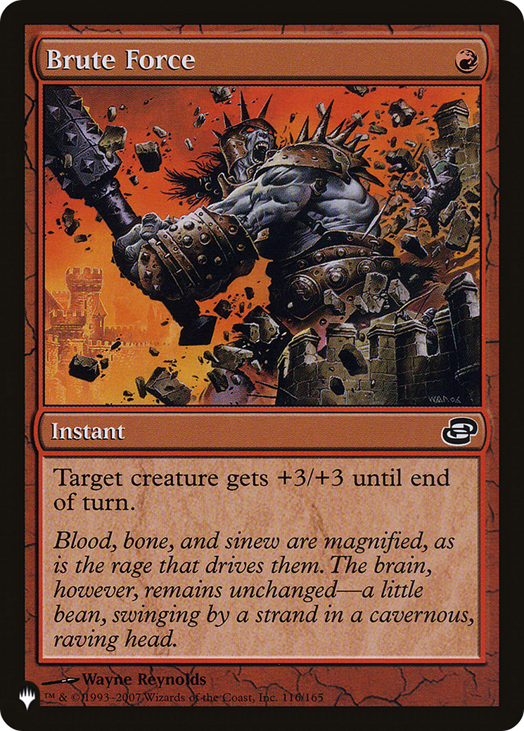 Brute Force (LIST-116/165) - The List: (colorshifted)