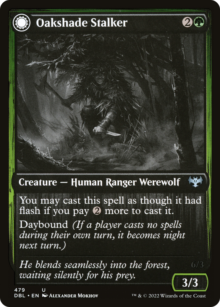 Oakshade Stalker (DBL-479) - Innistrad: Double Feature: (Double Faced Transform)