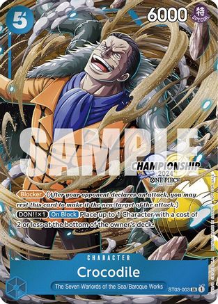 Crocodile (CS 2024 Celebration Pack) [One Piece Promotion Cards]