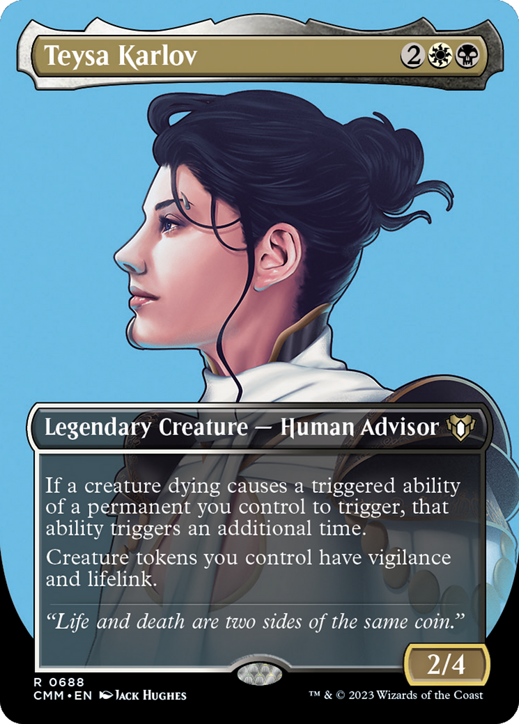Teysa Karlov (Borderless) (CMM-688) - Commander Masters (Borderless)