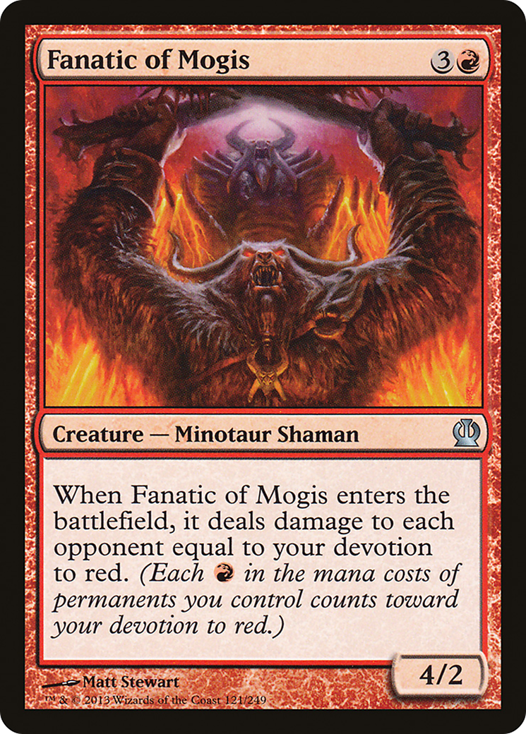Fanatic of Mogis (THS-121) - Theros Foil