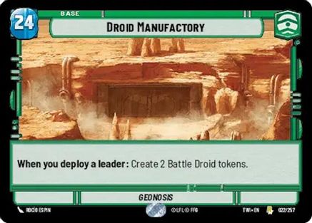 Droid Manufactory (022/257) - Twilight of the Republic
