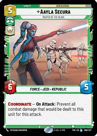 Aayla Secura - Master of the Blade (096/257) - Twilight of the Republic