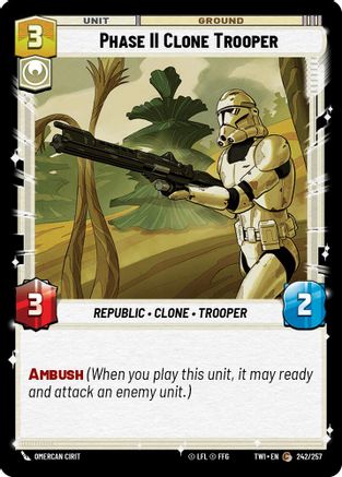 Phase II Clone Trooper (242/257) - Twilight of the Republic Foil