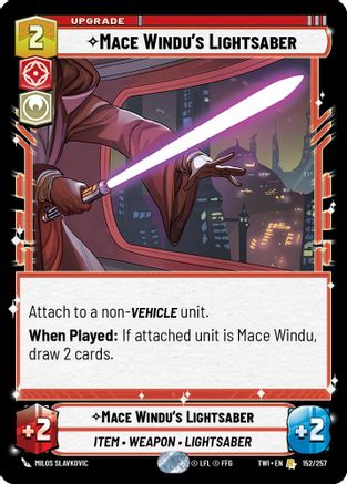 Mace Windu's Lightsaber (152/257) - Twilight of the Republic Foil
