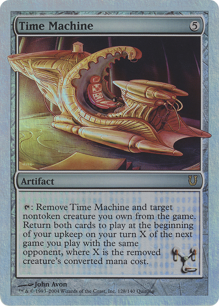 Time Machine (Alternate Foil) (UNH-128) - Unhinged Foil