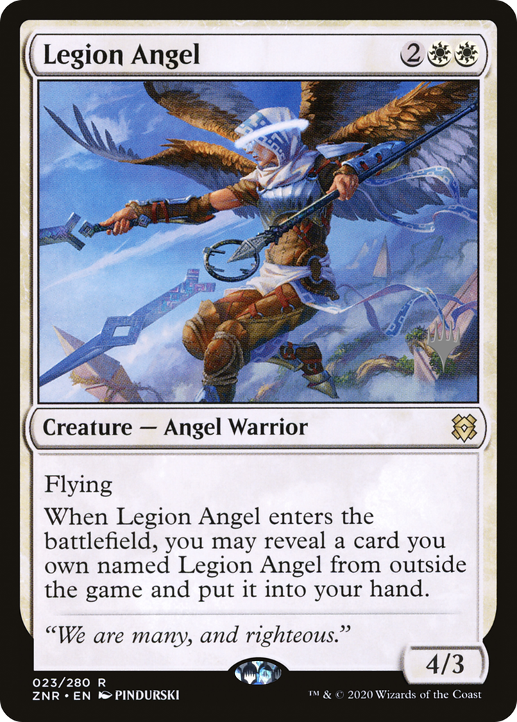 Legion Angel (PPZNR-23P) - Zendikar Rising Promos Foil