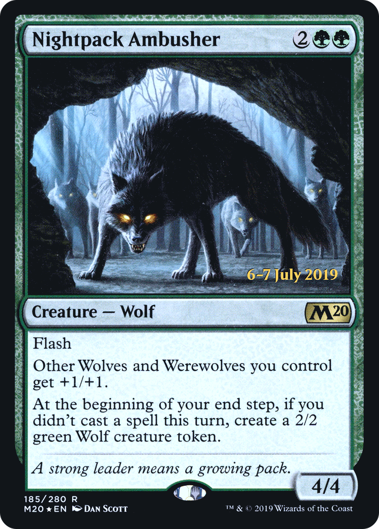 Nightpack Ambusher (PRE-185) - Core Set 2020 Promos Foil