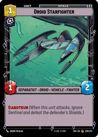 Droid Starfighter (228/257) - Twilight of the Republic Foil