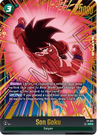 Son Goku - FP-027 (Gold) (FP-027) - Fusion World Promotion Cards and Packs Holofoil
