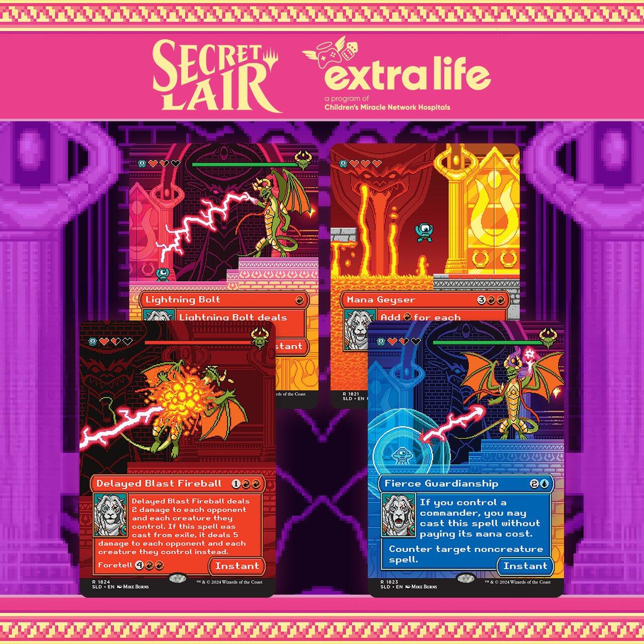 Secret Lair: Drop Series - Pixel Perfect (Extra Life 2024 - Rainbow Foil Edition)