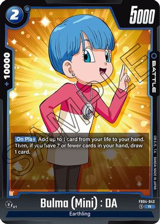 Bulma (Mini) : DA (FB04-043) - Ultra Limit Holofoil
