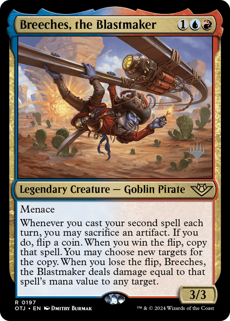 Breeches, the Blastmaker (PPOTJ-197) - Outlaws of Thunder Junction Promos Foil
