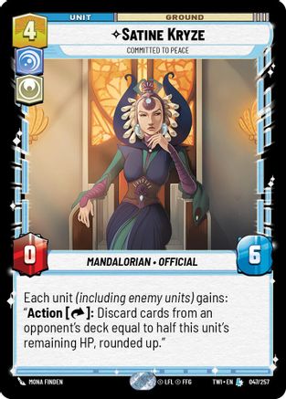 Satine Kryze - Committed to Peace (047/257) - Twilight of the Republic