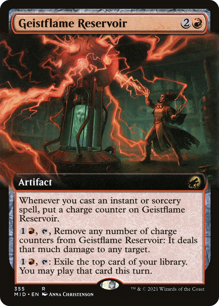 Geistflame Reservoir (Extended Art) (MID-355) - Innistrad: Midnight Hunt: (Extended Art) Foil
