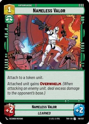 Nameless Valor (119/257) - Twilight of the Republic Foil