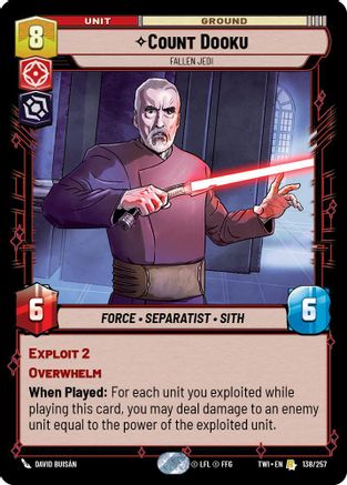 Count Dooku - Fallen Jedi (138/257) - Twilight of the Republic