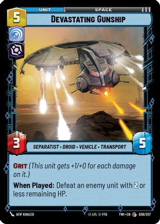 Devastating Gunship (036/257) - Twilight of the Republic