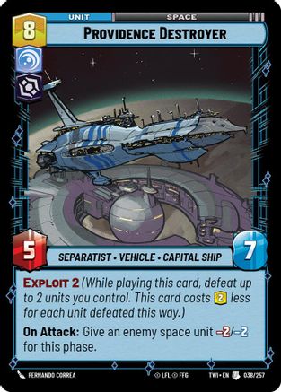Providence Destroyer (038/257) - Twilight of the Republic Foil