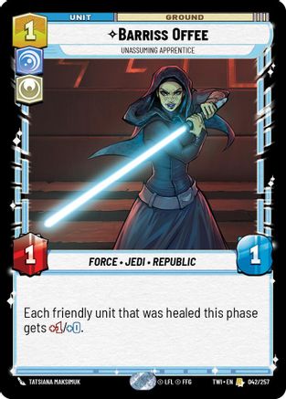 Barriss Offee - Unassuming Apprentice (042/257) - Twilight of the Republic