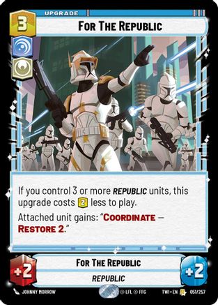 For The Republic (051/257) - Twilight of the Republic Foil