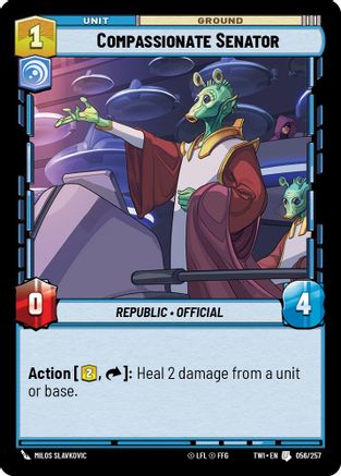 Compassionate Senator (056/257) - Twilight of the Republic Foil