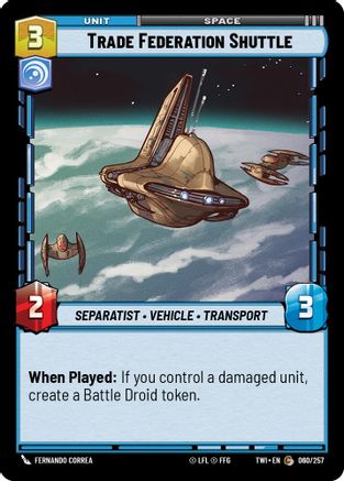 Trade Federation Shuttle (060/257) - Twilight of the Republic