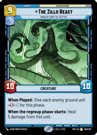 The Zillo Beast - Awoken From The Depths (067/257) - Twilight of the Republic Foil