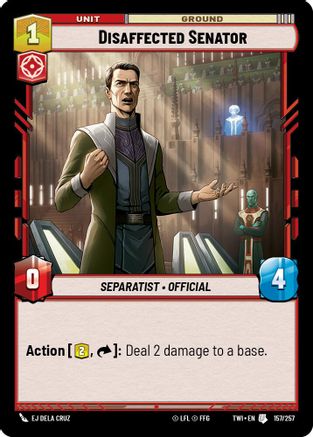 Disaffected Senator (157/257) - Twilight of the Republic Foil