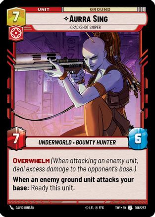 Aurra Sing - Crackshot Sniper (166/257) - Twilight of the Republic Foil