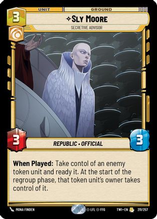 Sly Moore - Secretive Advisor (211/257) - Twilight of the Republic Foil