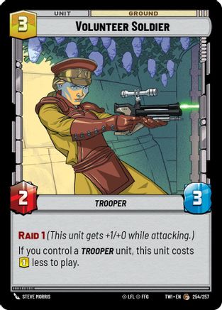 Volunteer Soldier (254/257) - Twilight of the Republic Foil
