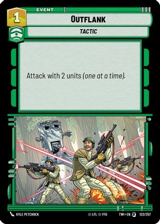 Outflank (123/257) - Twilight of the Republic Foil