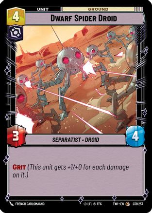 Dwarf Spider Droid (231/257) - Twilight of the Republic Foil