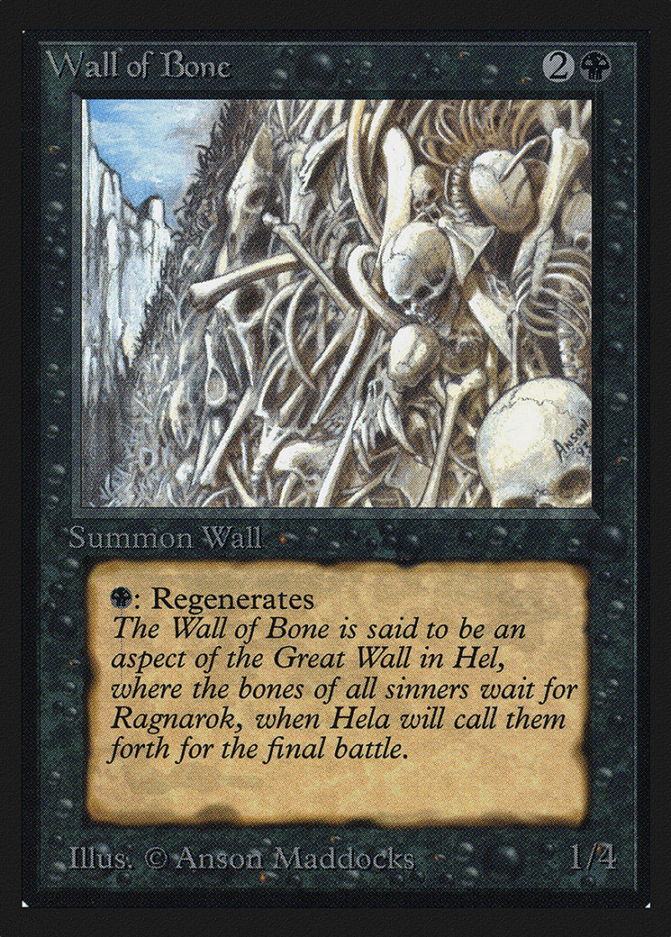 Wall of Bone (CE) (CED-) - Collectors' Edition