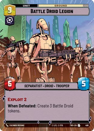 Battle Droid Escort (Hyperspace) (05/10) - Twilight of the Republic Weekly Play Promos Foil