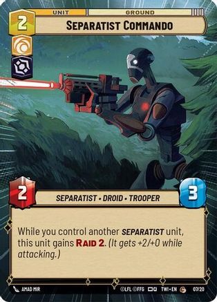 Separatist Commando (Hyperspace) (07/20) - Twilight of the Republic Weekly Play Promos