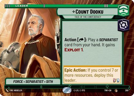 Count Dooku - Face of the Confederacy (Hyperspace) (280) - Twilight of the Republic