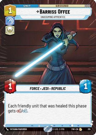 Barriss Offee - Unassuming Apprentice (Hyperspace) (315) - Twilight of the Republic